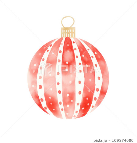 watercolor christmas decoration element isolated watercolor christmas decoration element isolated 109574080