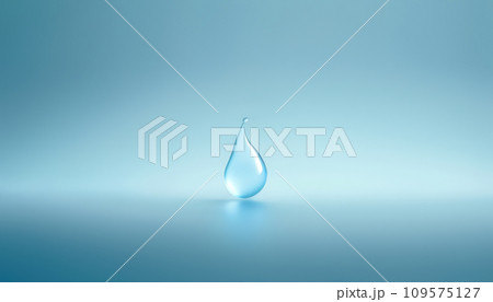 Abstract Background with a Clear Drop of Water in the Center Abstract Background with a Clear Drop of Water in the Center 109575127