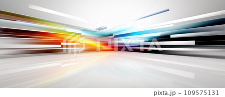 Abstract 3D Business Background with Bright Shapes on Light 109575131