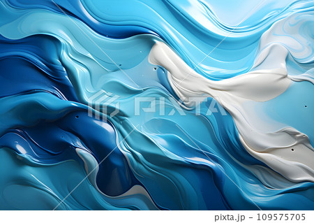 oil painting on canvas Using blue and white as the main colors. It can be seen as a reflection of the powerful and beautiful nature of the ocean or it is a symbol of change and movement or sadness. oil painting on canvas Using blue and white as the main colors. It can be seen as a reflection of the powerful and beautiful nature of the ocean or it is a symbol of change and movement or sadness. 109575705