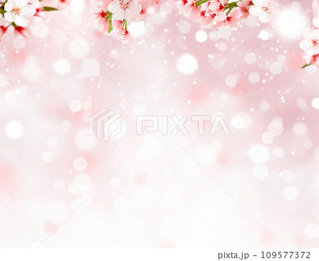 桜吹雪のようなキラキラした背景 AI生成画像 桜吹雪のようなキラキラした背景 AI生成画像 109577372