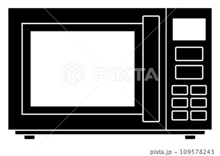 電子レンジのシルエット 109578243