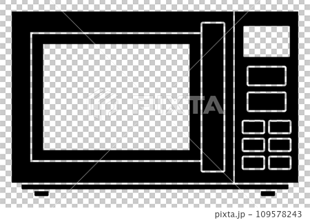 電子レンジのシルエット 109578243