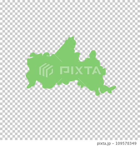 簡單易用的山口縣地圖 109578349