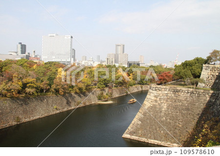 大阪城公園の晩秋の風景 109578610