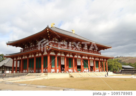 奈良興福寺の晩秋の風景 109578985