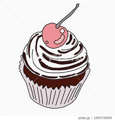 カップケーキのイラスト 109579093