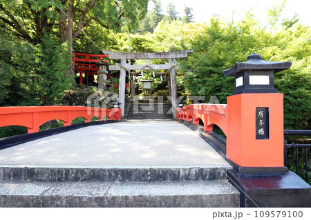 有子山稲荷神社への参道（兵庫県 豊岡市 出石町） 109579100