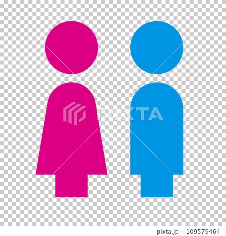 Women's and men's toilets 109579464