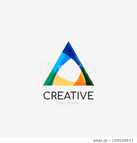 Triangle abstract logo, business emblem icon Triangle abstract logo, business emblem icon 109580631