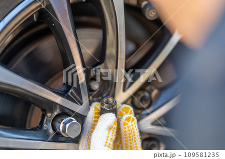 ホイルナット形状確認　座面の形状　テーパー座　21HEX　トヨタ 109581235