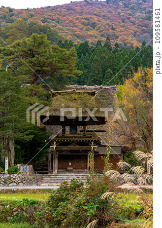 白川郷の紅葉 世界遺産 岐阜県 白川郷の紅葉 世界遺産 岐阜県 109581461