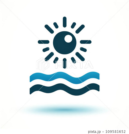 穏やかな水面のアイコン 109581652