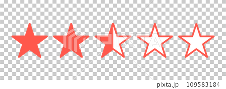 簡單的紅色2.5星標 109583184
