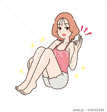 肌がツルツル　女性 109583568