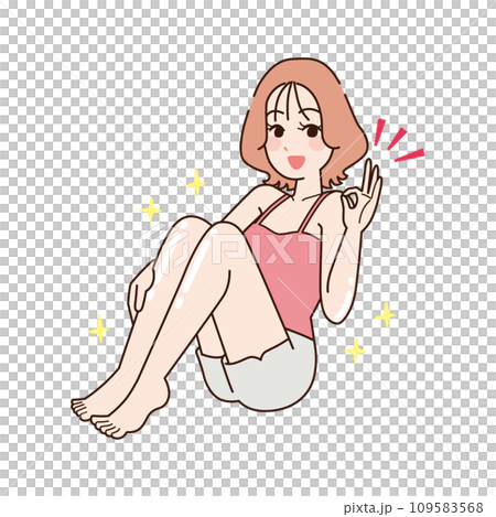 肌がツルツル　女性 109583568