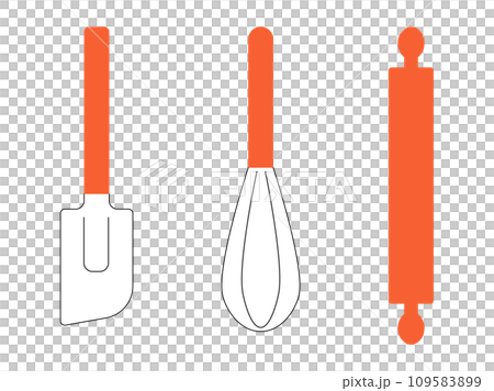 Flat illustration of simple kitchen tools Flat illustration of simple kitchen tools 109583899