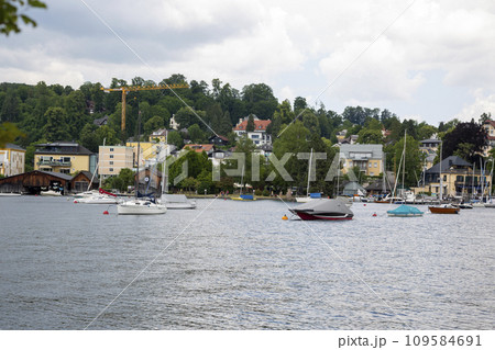View of the city of Gmunden from Lake Traunsee View of the city of Gmunden from Lake Traunsee 109584691