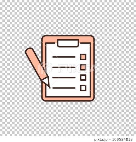 填寫紙本問卷或病歷的插圖 109584818