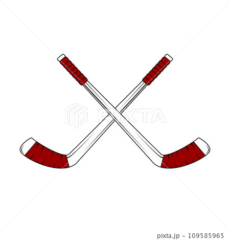 Crossed Ground hockey cues Crossed Ground hockey cues 109585965