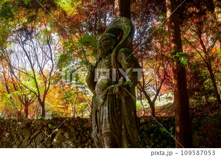 両子寺仁王像と紅葉 両子寺仁王像と紅葉 109587053