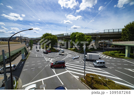 蓮根歩道橋周辺の三叉路交差点 蓮根歩道橋周辺の三叉路交差点 109587268