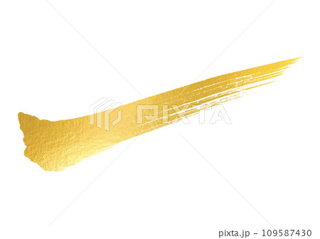 金箔質感の毛筆素材 金箔質感の毛筆素材 109587430