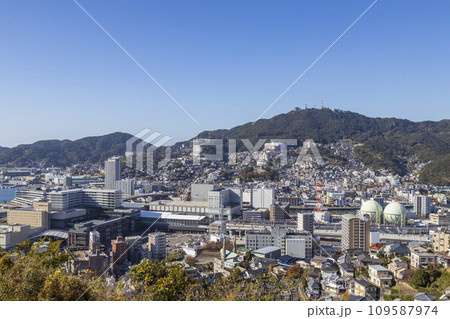西坂町(立山)からの市街地の眺望【長崎県長崎市西坂町】 西坂町(立山)からの市街地の眺望【長崎県長崎市西坂町】 109587974