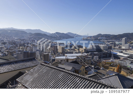 西坂町(立山)からの市街地の眺望【長崎県長崎市西坂町】 西坂町(立山)からの市街地の眺望【長崎県長崎市西坂町】 109587977