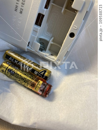 電池の液漏れにご注意ください 109588715