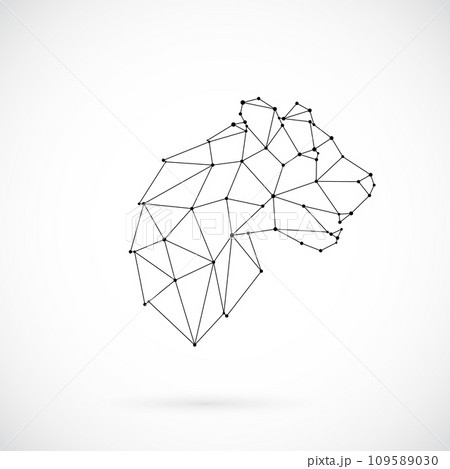 Vector geometric Panther illustration. Vector geometric Panther illustration. 109589030