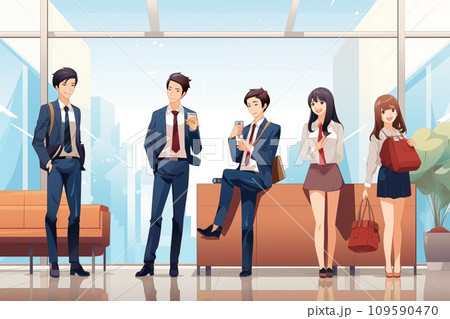 若いビジネスマン/オフィスで働く 若いビジネスマン/オフィスで働く 109590470