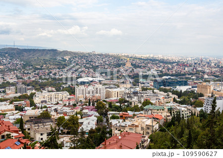 Tbilisi from Mtatsminda Pantheon observation deck 109590627