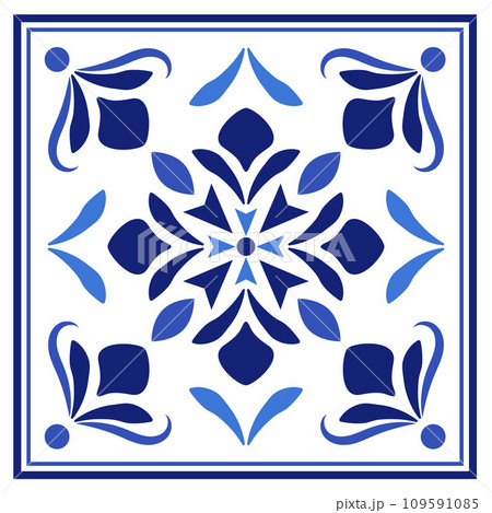 Azulejos portuguese traditional ornamental tile 109591085