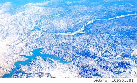 飛行機から見たアルプス 飛行機から見たアルプス 109591381