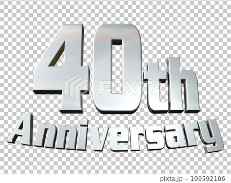 3DCG角色「40週年/40週年」銀、銀 109592106