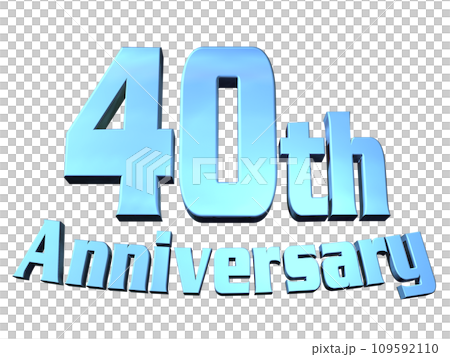 3DCG characters "40th Anniversary/40th anniversary" blue, blue 109592110
