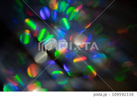 Multicolored rainbow large bokeh effect background 109592138