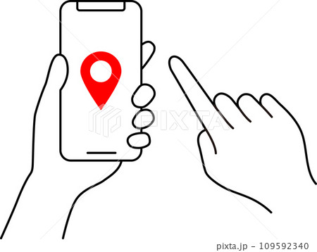 スマートフォンで目的地を調べる スマートフォンで目的地を調べる 109592340
