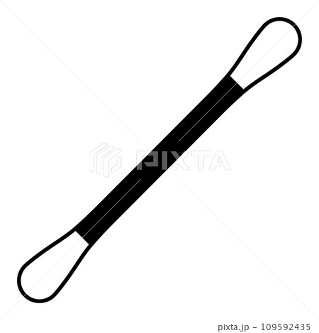 Icon cotton swab for cleaning ears, ear stick 109592435