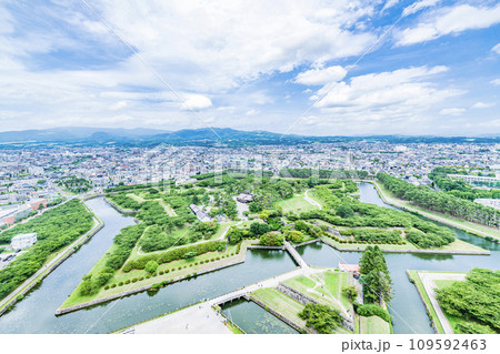 北海道函館市　函館の人気の観光名所　五稜郭 109592463