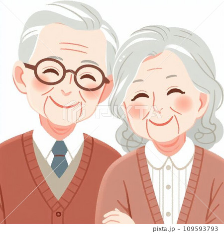 幸せそうなシニア夫婦 幸せそうなシニア夫婦 109593793