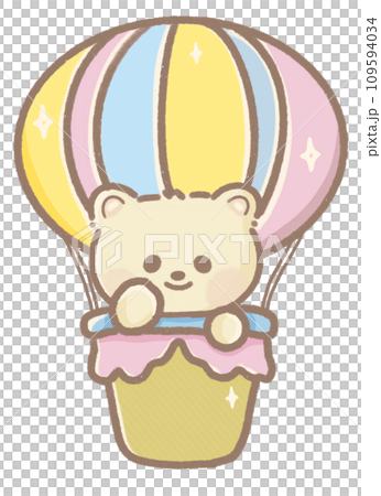 Birthday bear character kawaii art illustration Birthday bear character kawaii art illustration 109594034