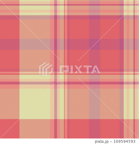 Textile texture pattern of tartan fabric vector with a seamless plaid background check. 109594593