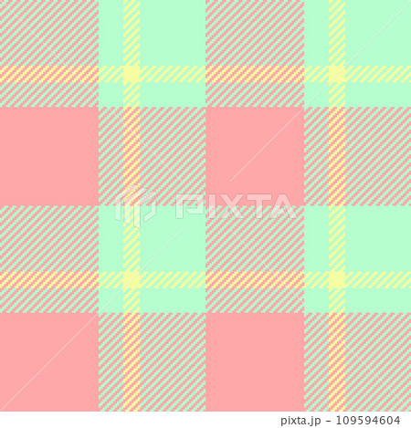 Vector seamless pattern of plaid texture textile with a fabric tartan check background. 109594604