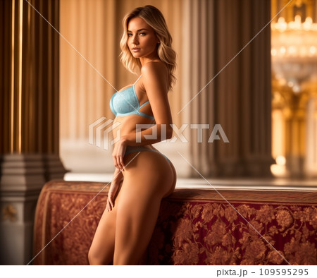 beautiful sexy woman in lingerie - Stock Illustration [109595295] - PIXTA