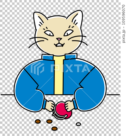 一個愛貓的人因為錢包裡的東西太少而僵住了 109596070