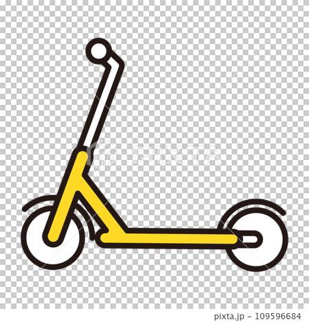 Electric scooter simple icon Electric scooter simple icon 109596684