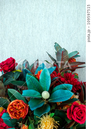 image of Colorful flowers background.  109597515