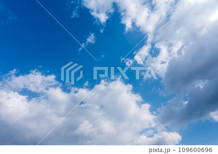 青空に流れる白い雲 109600696